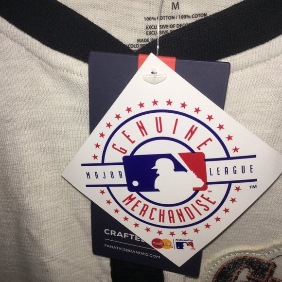 Mens NEW Fanatics MLB San Francisco Giants M Henley T-Shirt Official With Tags - Picture 3 of 5